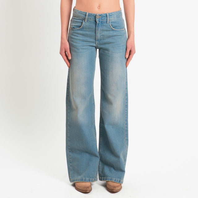 Zeroassoluto-Jeans ENEA straight fit - denim stone washed