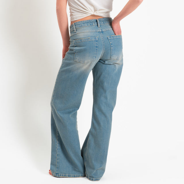 Zeroassoluto-Jeans ENEA straight fit - denim stone washed