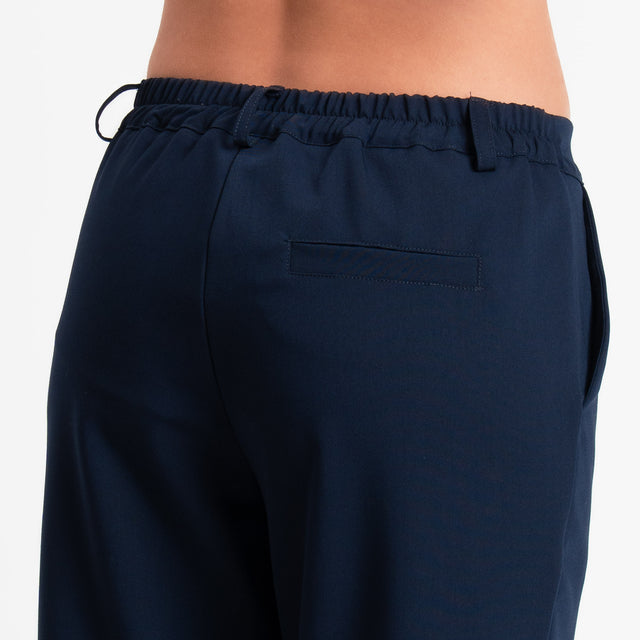Zeroassoluto-Pantalone GALA straight in poliviscosa comfort - blu