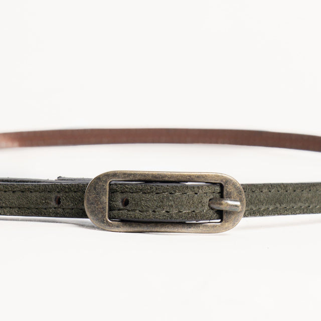 Zeroassoluto-Cintura fina genuine leather high qua - militare