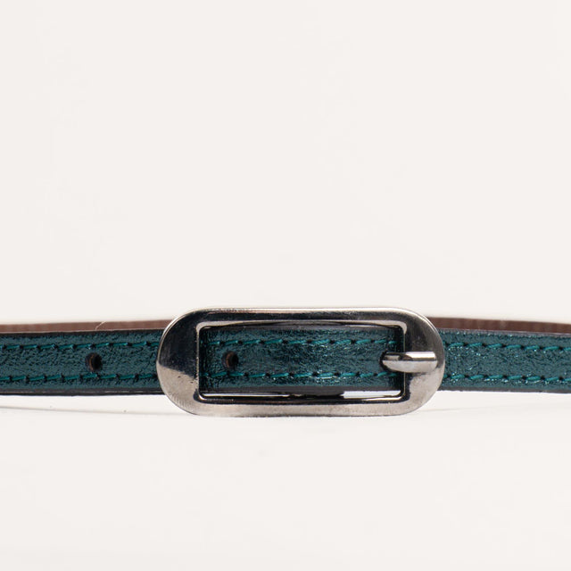 Zeroassoluto-Cintura fina genuine leather - ottanio