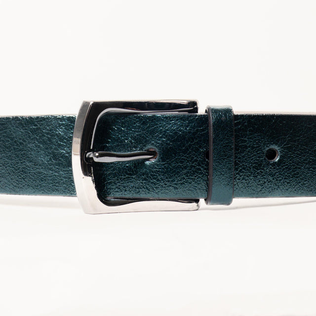Zeroassoluto-Cintura laminata genuine leather high quality - ottanio