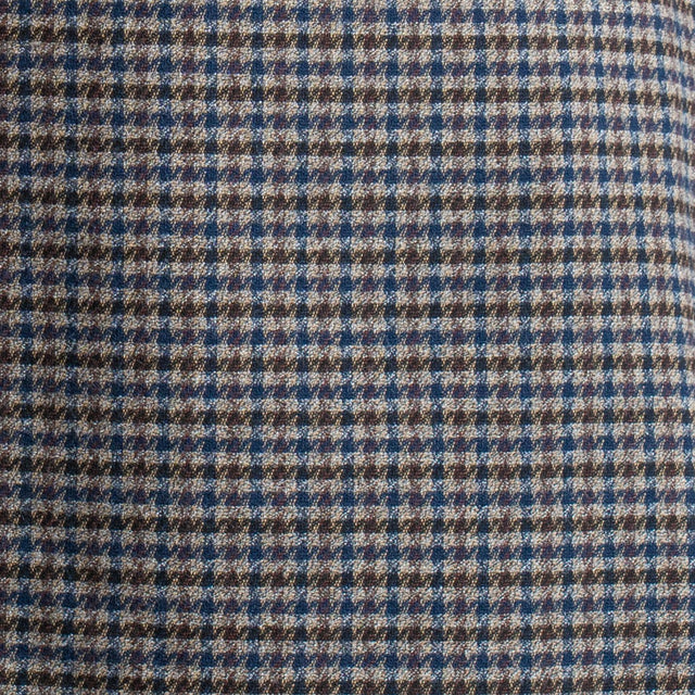 Zeroassoluto-Minigonna GINA tessuto elasticizzato - pied de poule grigio/moro/blu