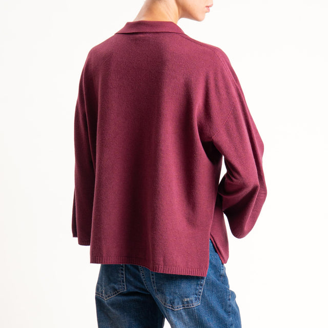 Zeroassoluto-Maglia collo polo - Bordeaux