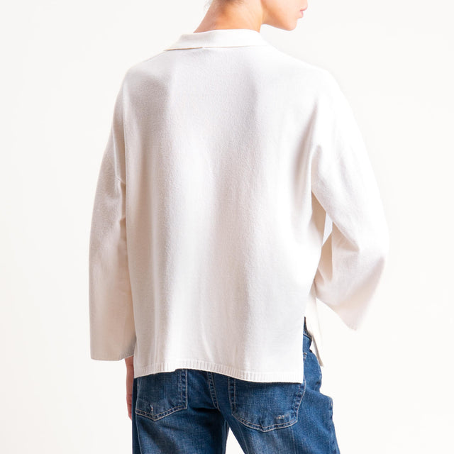 Zeroassoluto-Maglia collo polo - burro