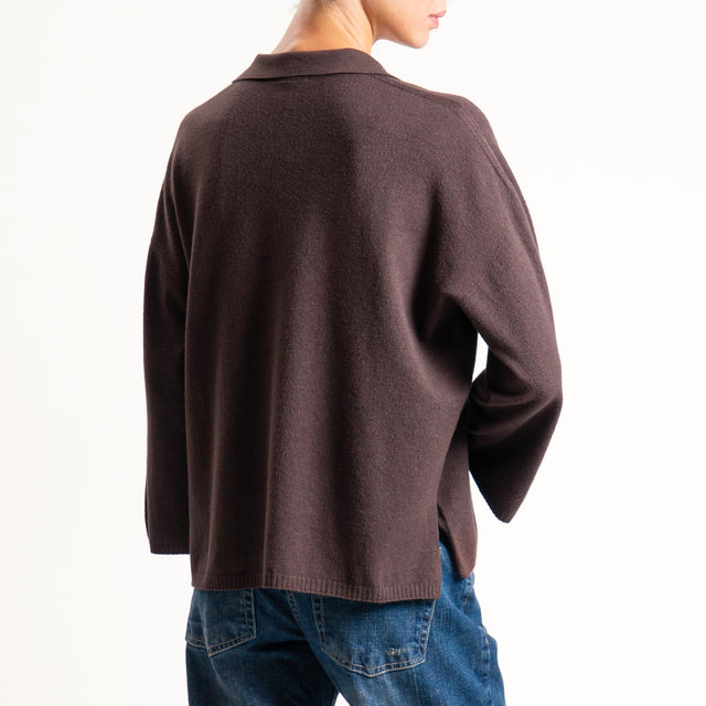 Zeroassoluto-Maglia collo polo - moro