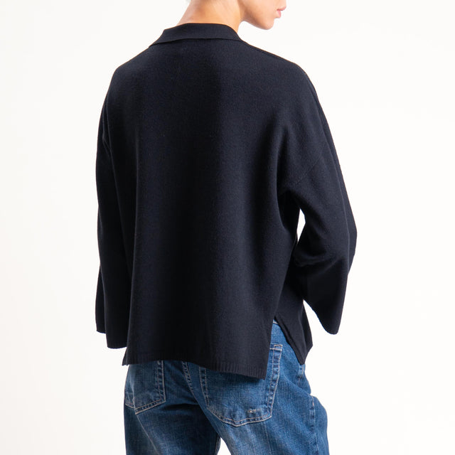 Zeroassoluto-Maglia collo polo - nero