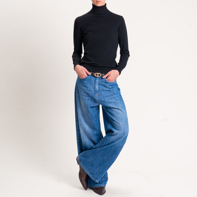 Zeroassoluto-Maglia collo alto - nero