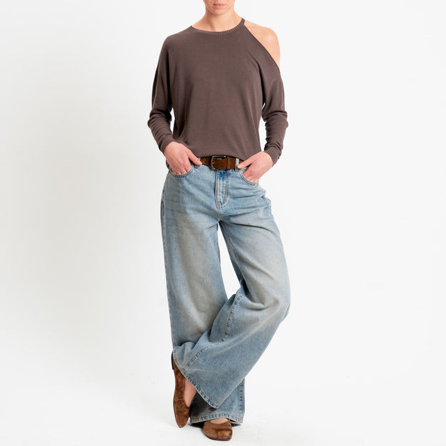 Zeroassoluto-Maglia cut out - choco