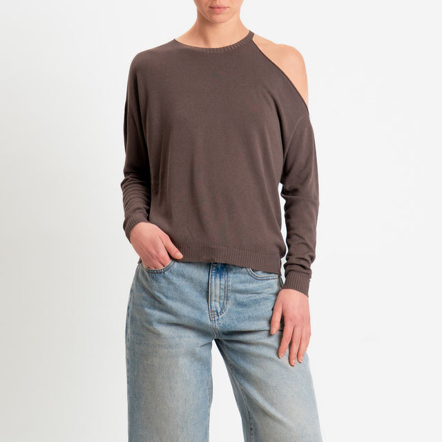 Zeroassoluto-Maglia cut out - choco