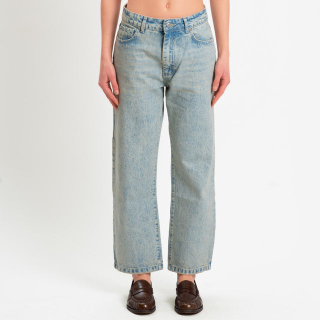 Zeroassoluto-Jeans GLORIA straight fit - denim chiaro sabbiato