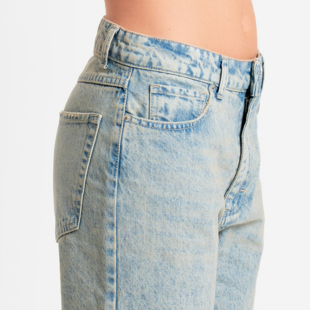 Zeroassoluto-Jeans GLORIA straight fit - denim chiaro sabbiato