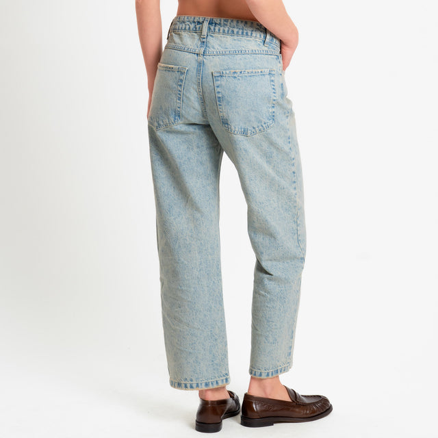 Zeroassoluto-Jeans GLORIA straight fit - denim chiaro sabbiato