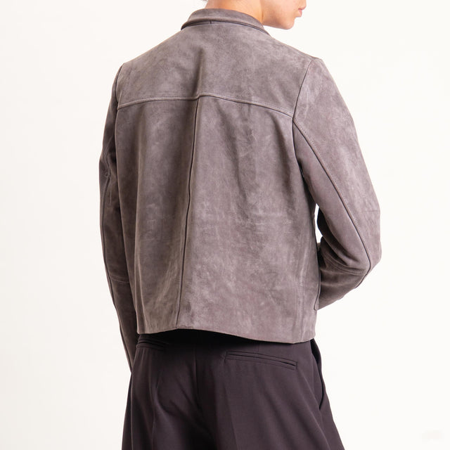 Zeroassoluto-Giacca top-grain leather - grey