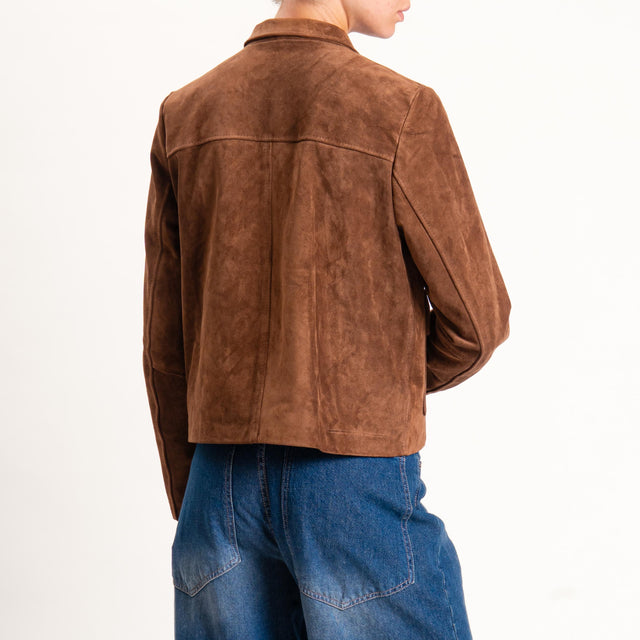 Zeroassoluto-Giacca top-grain leather - tabacco