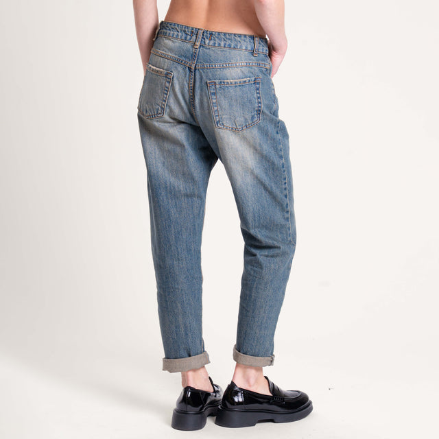 Zeroassoluto-Jeans ISA boyfriend - denim lavaggio tè