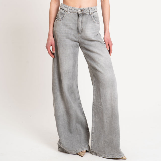 Zeroassoluto-Jeans JANKA wide leg tela slegata light - grey