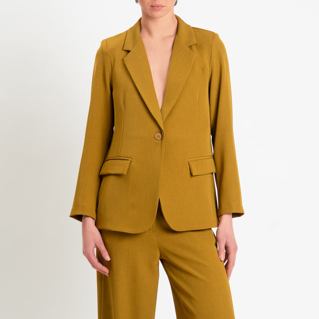 Zeroassoluto-Giacca JOSI tessuto fluido crêpe - olio