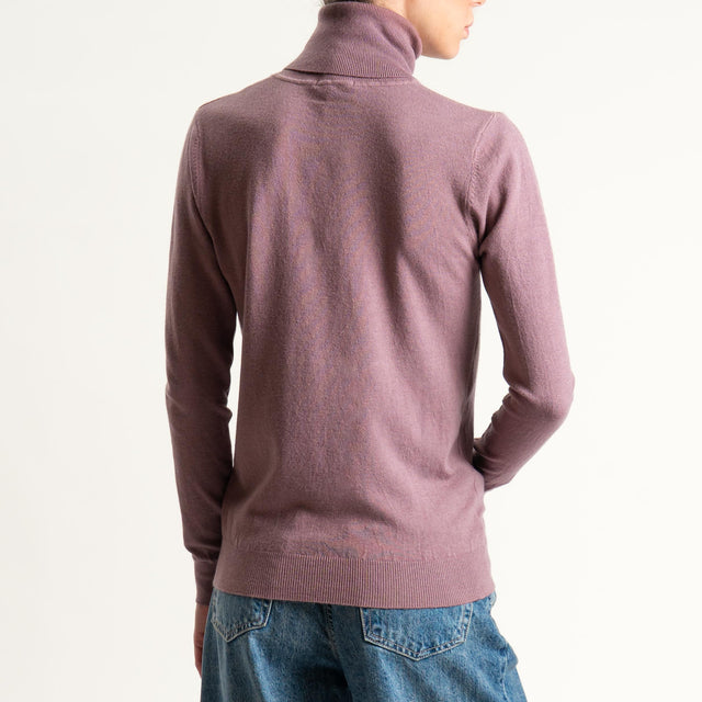Zeroassoluto-Maglia collo alto - mauve