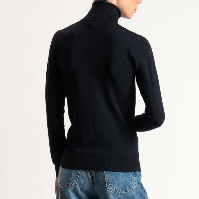 Zeroassoluto-Maglia collo alto - nero