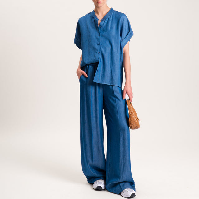 Zeroassoluto-Pantalone KALLY denim in tencel elast - denim