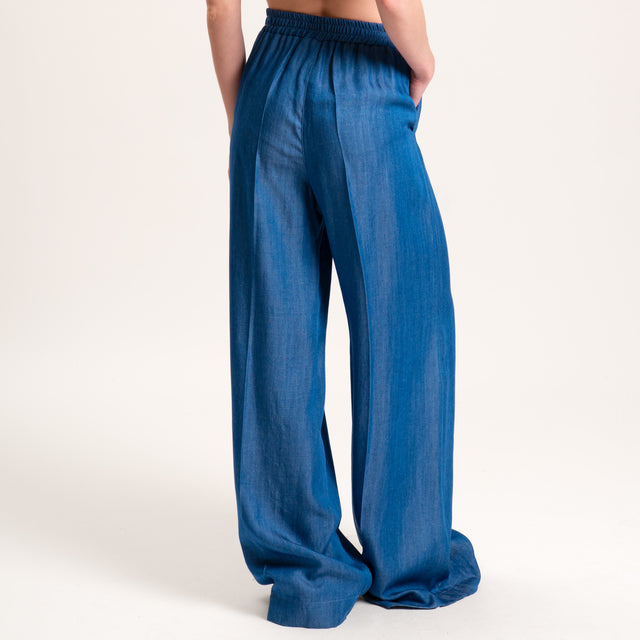 Zeroassoluto-Pantalone KALLY denim in tencel elast - denim