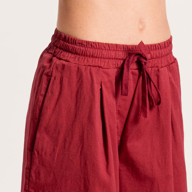 Zeroassoluto-Pantalone LENNY cropped elastico e coulisse - india