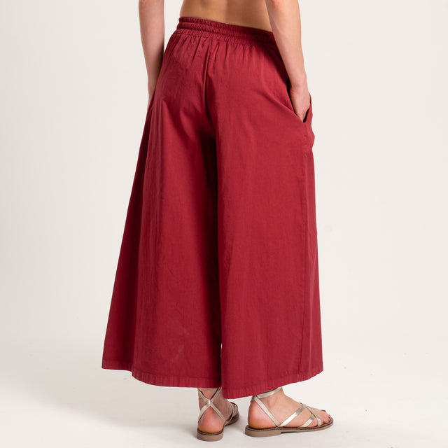Zeroassoluto-Pantalone LENNY cropped elastico e coulisse - india