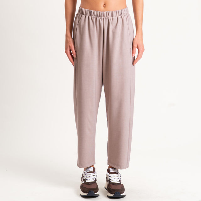 Zeroassoluto-Pantalone LIANA comfort elasticizzato - beige