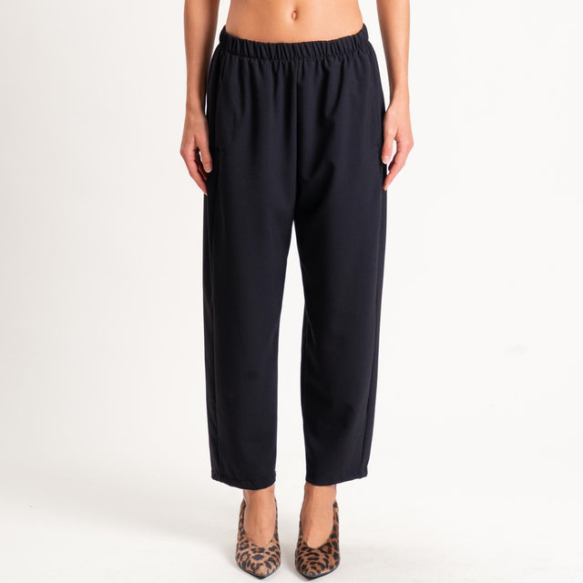 Zeroassoluto-Pantalone LIANA comfort elasticizzato - nero