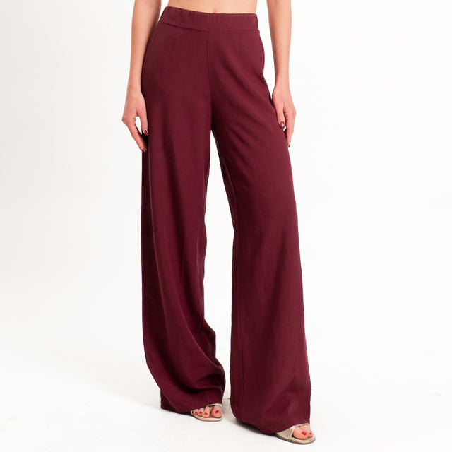 Zeroassoluto-Pantalone LIBIA misto lino elastico dietro - india