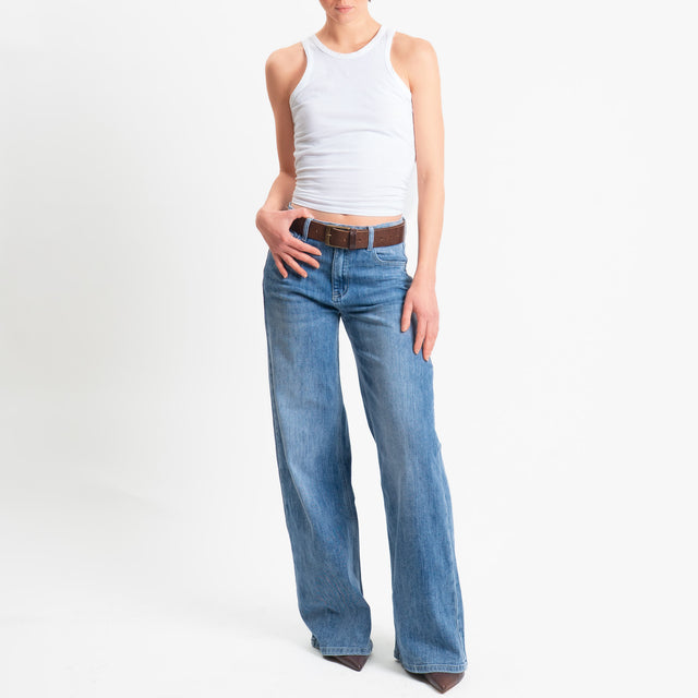 Zeroassoluto-Jeans LONDON wide leg - denim
