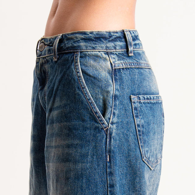 Zeroassoluto-Jeans MYA mom fit stone washed - denim