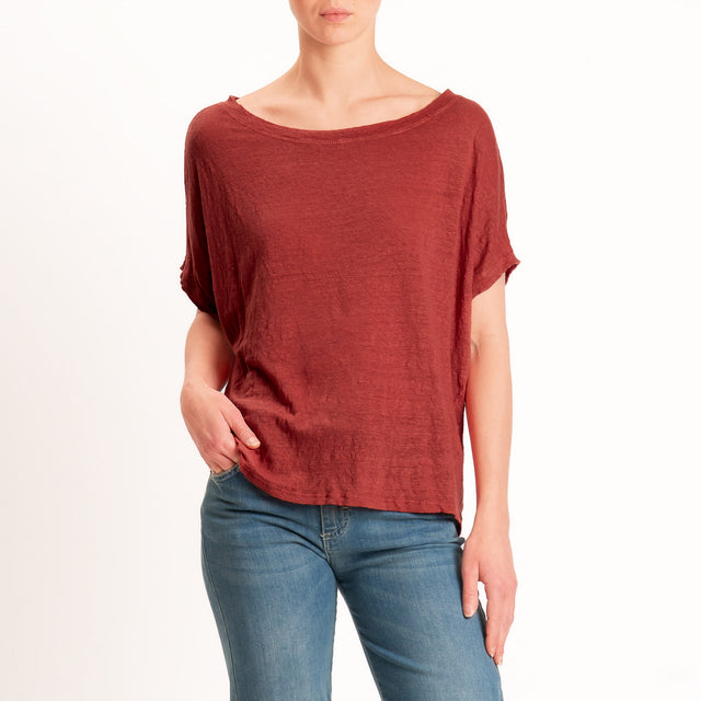 Zeroassoluto-T-shirt scatola 100 %lino - india