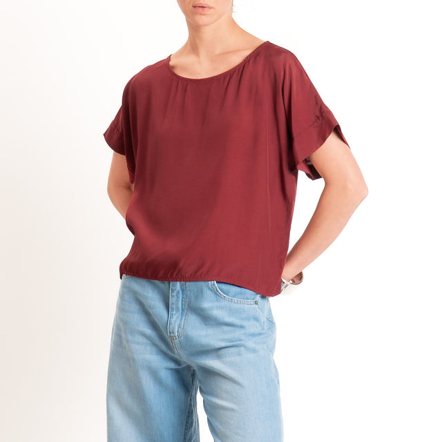 Zeroassoluto-Blusa scatolina 100% viscosa - india