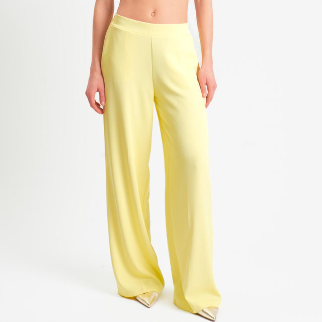 Zeroassoluto-Pantalone BELLE tessuto fluido - yellow