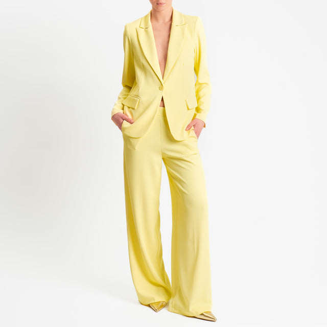 Zeroassoluto-Pantalone BELLE tessuto fluido - yellow
