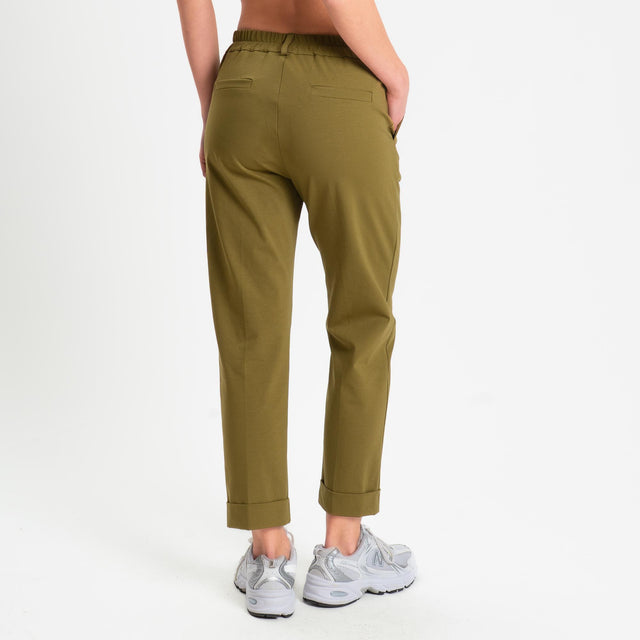 Zeroassoluto-Pantalone BETTY punto milano elastico - olio