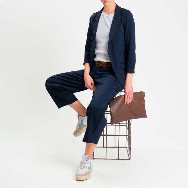 Zeroassoluto-Pantalone BONNY barrel punto milano - blu