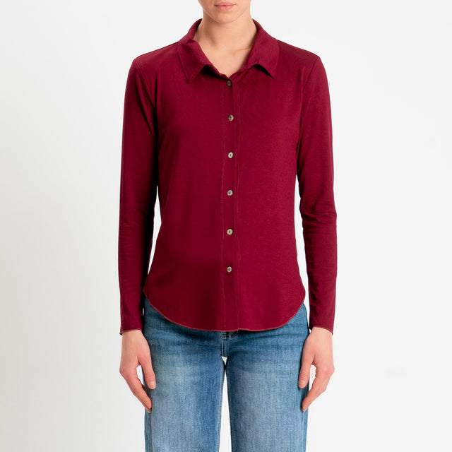 Zeroassoluto-Camicia CARLY in jersey di viscosa elasticizzata - india