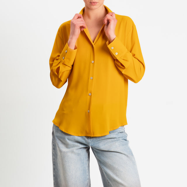 Zeroassoluto-Camicia CLAY MANO SETA - girasole