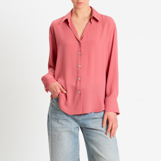 Zeroassoluto-Camicia CLAY MANO SETA - lipstick