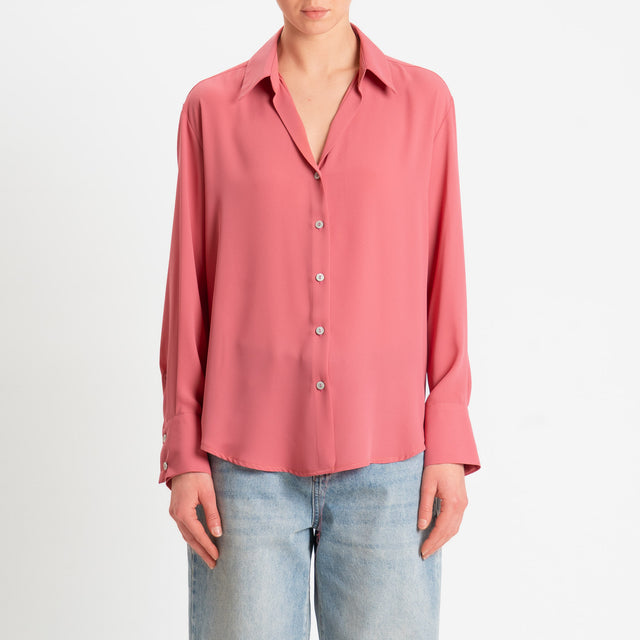 Zeroassoluto-Camicia CLAY MANO SETA - lipstick