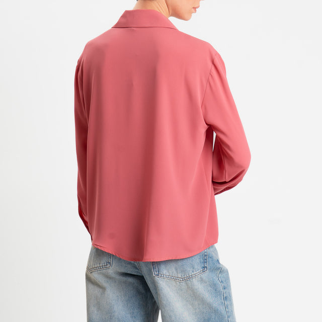 Zeroassoluto-Camicia CLAY MANO SETA - lipstick