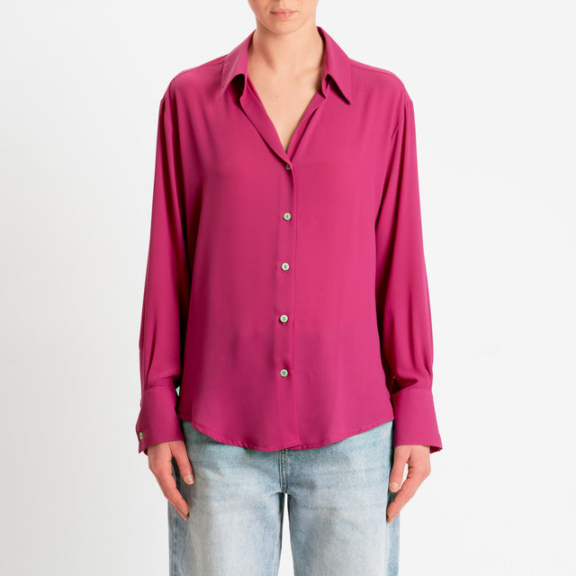 Zeroassoluto-Camicia CLAY MANO SETA - peonia