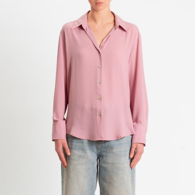 Zeroassoluto-Camicia CLAY MANO SETA - rose