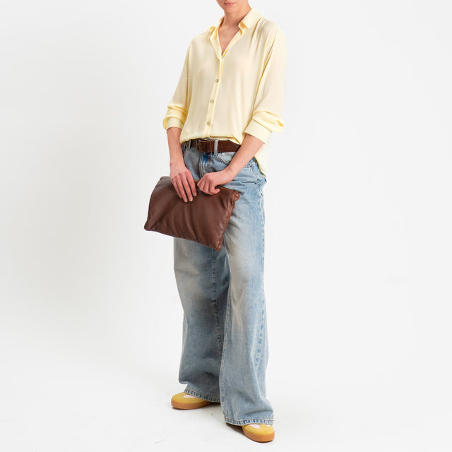 Zeroassoluto-Camicia CLAY MANO SETA - yellow