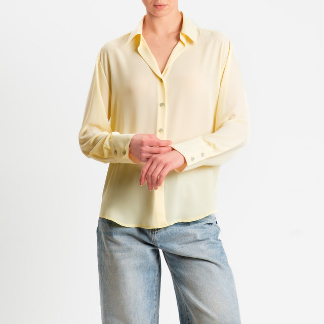 Zeroassoluto-Camicia CLAY MANO SETA - yellow