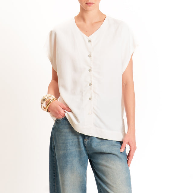 Zeroassoluto-Camicia COSTY misto lino - burro