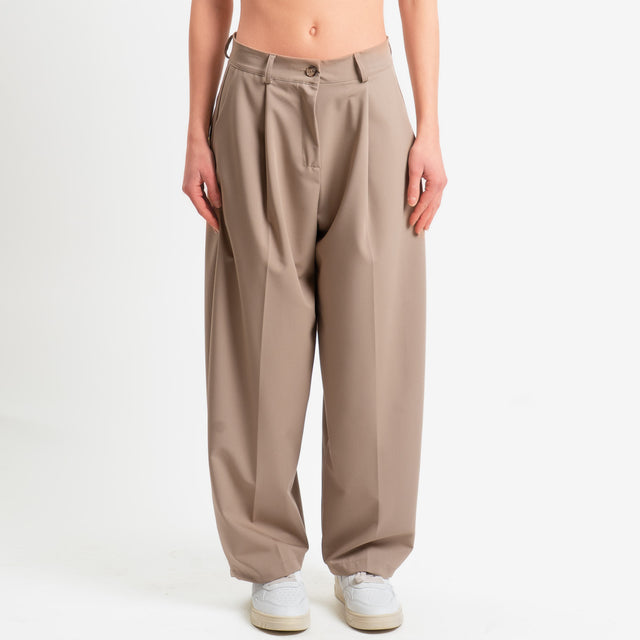 Zeroassoluo-Pantalone GENNY poliviscosa comfort elasticizzato - coloniale